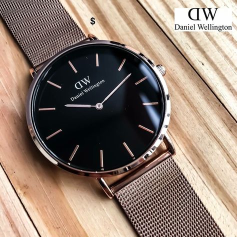 Daniel Wellington Watch, Heavy Machinery, Belt Black, Black Belt, Daniel Wellington, Wellington, Timeless Design, Rose Gold, Black