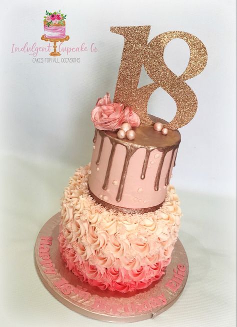 Pink 18th Birthday Cake, Pink 18th Birthday, Pink Rosette Cake, Rosette Cake, 18th Birthday Cake, Acrylic Nails Coffin Pink, Rose Gold Pink, Acrylic Nails Coffin, Nails Coffin