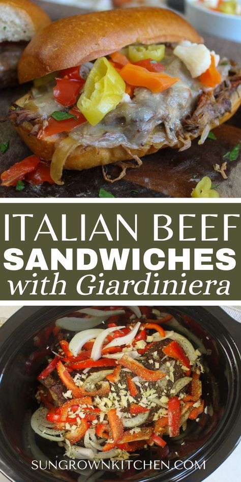 Slow Cooker Italian Beef Sandwiches, Italian Beef Crockpot, Italian Beef Recipes, Budget Dinner, Slow Cooker Italian, Beef Sandwich Recipes, Slow Cooker Italian Beef, Italian Beef Sandwiches, Summer Sandwiches