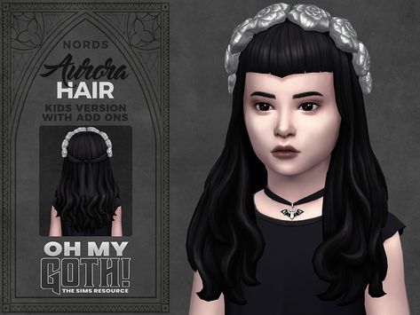 Sims 4 Victorian Hair, Sims 4 Vampire Cc Hair, Sims 4 Goth Infant Cc, Sims 4 Goth Cc Maxis Match, Sims 4 Cc Goth Hair Maxis Match, Sims 4 Cc Goth Hair, Ts4 Goth Hair, Aurora Hair, Vampire Hair