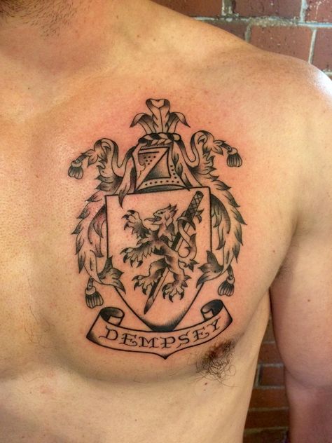 Coat Of Arms Tattoo, Imperial Tattoo, Family Crest Tattoo, Crest Tattoo, Irish Coat Of Arms, Tattoo Inspiration Men, R Tattoo, Tattoo Art Drawings, Aarhus