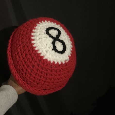 8 ball beanie - can come in any color - msg before... - Depop 8 Ball Crochet Beanie, 8 Ball Crochet Hat, 8 Ball Beanie, Crochet 8 Ball Beanie, 8 Ball Crochet Pattern, Ball Crochet, Crochet Fairy, Crochet Clothing And Accessories, Crochet Inspo