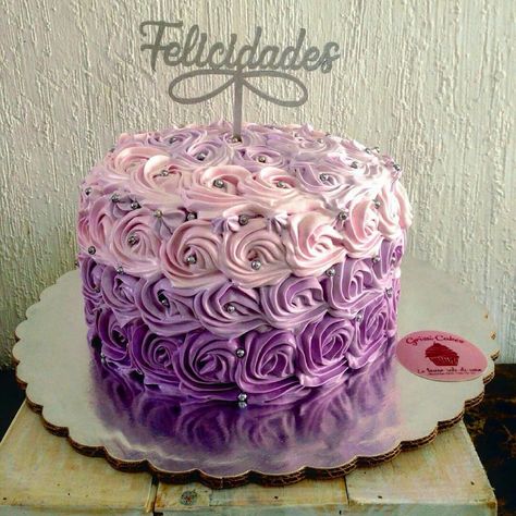 Rosette cake. Rosette Cake, Cake Ideas, Birthday Cake, Cake, Birthday, Quick Saves