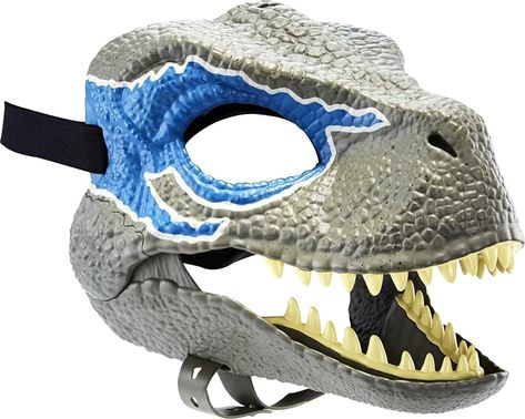 Jurassic World Dominion Velociraptor Blue Mask, Masks - Amazon Canada Velociraptor Blue, Carnival Gift, Raptor Dinosaur, Dino Mask, Dinosaur Mask, Dinosaur Head, Latex Cosplay, Masque Halloween, Mascaras Halloween