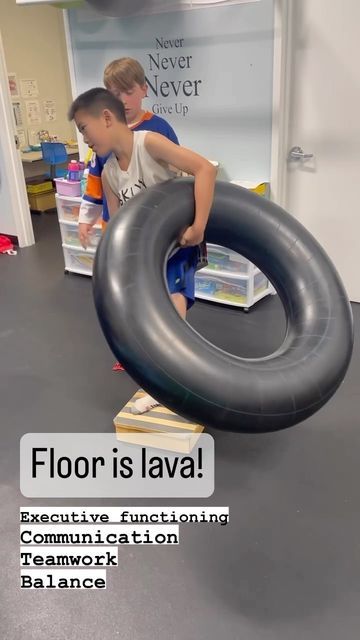 More Than A Gym on Instagram: "Floor is Lava for executive functioning, communication and teamwork, balance, obstacle negotiation! #morethanagym #sensorygym #executivefunctioning #executivefunction #pediatricot #pediatricoccupationaltherapy #pediatricoccupationaltherapist #pediot #communication #balance #floorislava #kidsactivities" Floor Is Lava Obstacle Course, Pediatric Physical Therapy Activities, Floor Is Lava, Sensory Input, Pediatric Physical Therapy, Occupational Therapy Activities, Pediatric Occupational Therapy, Executive Function, Executive Functioning