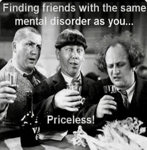 3 Stooges, The Stooges, Funny Cartoons Jokes, The Three Stooges, Three Stooges, I Love My Friends, Mental Disorders, Crazy Friends, Chuck Norris