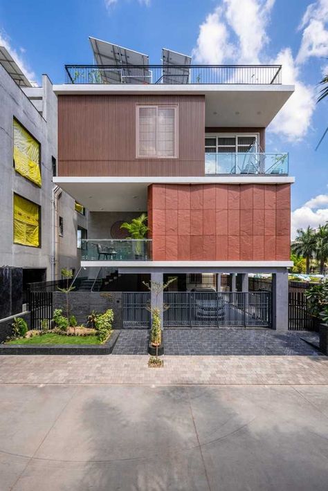 Parking Plus 2 Floor Elevation, Ground Floor Parking Design, 30x60 House Elevation Design, 1000sqft House Design, Ground Floor Parking House Design, Parking House Design, Home Front Wall Design, Modern House Front Elevation, House Front Elevation Design