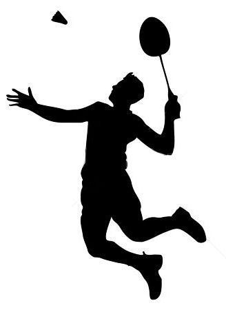 silhouette for BooYooE Badminton Silhouette, Athlete Silhouette, Volleyball Spike, Badminton Pictures, Volleyball Silhouette, Silhouette Sport, Pink Cake Toppers, Basketball Drawings, Olympic Theme