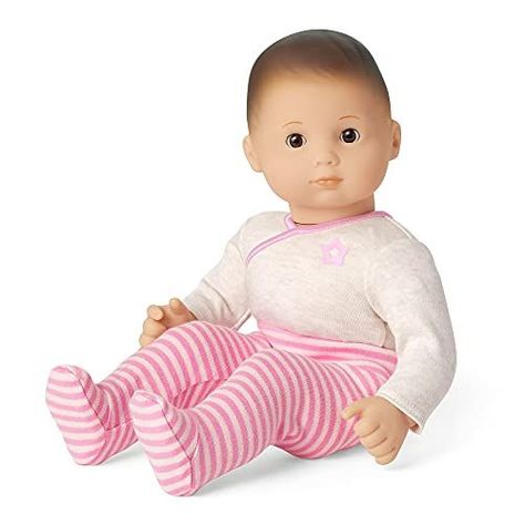 Bitty Baby Doll DN2 Baby Doll Furniture, Baby Dolls For Toddlers, Cream Bodysuit, Fabric Flower Headbands, Doll Crib, Eyes Dark, Doll Carrier, Newborn Baby Dolls, Neutral Undertones