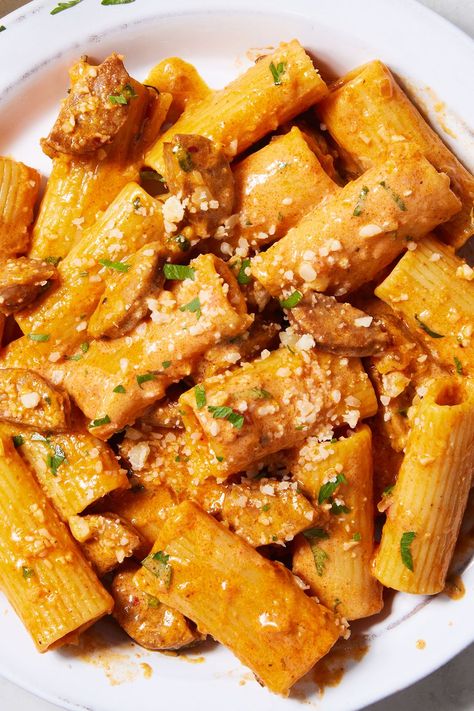 Creamy Chorizo Pasta Pumpkin Chorizo, Chorizo Pasta Recipes, Weeknight Dinner Pasta, Weeknight Pasta, Chorizo Pasta, Weeknight Dinner Recipes, How To Cook Chorizo, Trip To Spain, Favorite Pasta Recipes