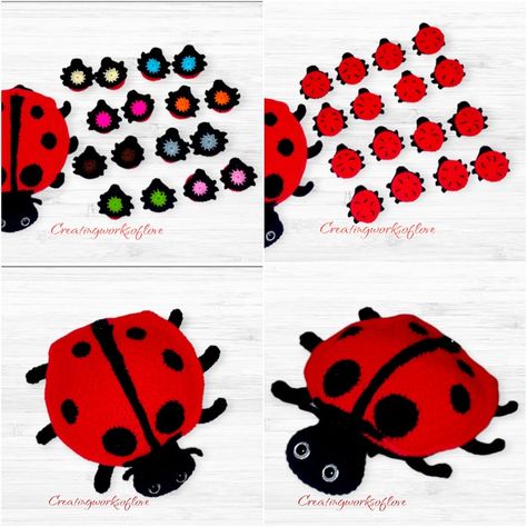 Free Crochet Game Patterns, Crochet Matching Game, Crochet Memory Game Free Pattern, Crochet Memory Game, Crochet Games, Crochet Ladybug, Crochet Game, Crochet Animal Amigurumi, Crochet Baby Toys