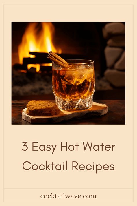 Warm up with these delightful hot water cocktail recipes that you can whip up in minutes. Try the classic Hot Toddy, the smooth and inviting Hot Gold, or the rich and warming Snowshoe, which features a strong whiskey base perfectly balanced with amaretto and spiced cinnamon. These easy-to-make cocktails are perfect for chilly evenings and gatherings with friends. Discover how each drink has unique flavors like caramel, vanilla, and nuttiness that add a cozy touch to your night Hot Cocktail Recipes, Hot Whiskey Drinks, Hot Alcoholic Drinks, Amaretto Drinks, Brandy Drink, Water Cocktails, Warm Cocktails, Easy To Make Cocktails, Hot Toddies Recipe