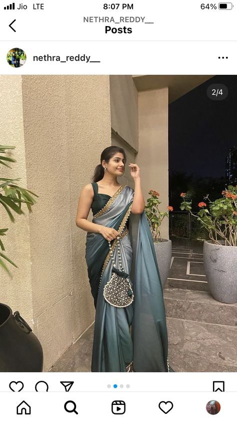 Saree For Teenagers, Party Wear Gowns, Simple Lehenga, Trendy Outfits Indian, Simple Saree Designs, New Saree Designs, Fashionable Saree Blouse Designs, Fancy Sarees Party Wear, Traditional Indian Dress