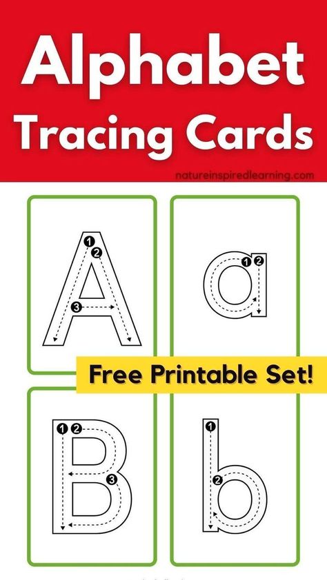 Letter Formation Cards, Free Preschool Printables Alphabet, Alphabet Tracing Printables, Tracing Alphabet Letters, Tracing Letters Preschool, Letter Tracing Printables, Letter Flashcards, Letter Tracing Worksheets, Free Preschool Printables