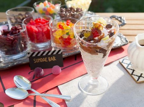 Movie Theater Candy, Caramel Sauces, Frozen Yogurt Toppings, Sundae Toppings, Parties Food, Granola Parfait, Patricia Heaton, Sundae Bar, Caramel Recipes Sauce