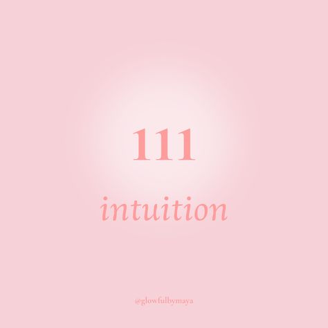 Angel number by glowfulbymaya - 111 intuition [positivity grateful motivational happiness self love] 111 Intuition, 111 Angel Number, Angel Number, Angel Numbers, Good Vibes, Self Love, Vision Board, Angel