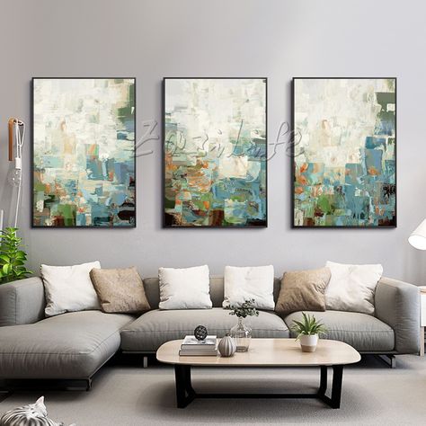 Fall Canvas Painting, Painting Texture, Set Of 3 Wall Art, Green Paintings, Grand Art Mural, Canvas Drawings, Paintings On Canvas, Framed Abstract, 3 Piece Wall Art