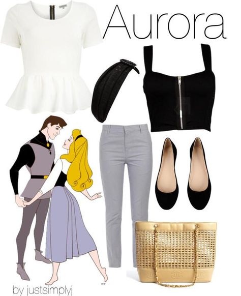 25 Cute Cartoons Inspired Outfits Aurora Inspired Outfits, Disney Character Outfits, Disney Bound Outfits Casual, Disneybound Outfits, Princess Inspired Outfits, Movie Outfits, Disney Princess Outfits, Edna Mode, Disney Themed Outfits