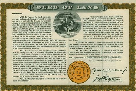 Deed The picture is an old copy of deed of land. Deed is a formal document which is used to transfer ownership of real property from one person to another. Some importance components of a deed ware date, names, descriptions of parties and consideration. Merry Christmas My Love, The Land Of Stories, Astrology Houses, Offer Letter, Smart Class, Blank Form, Good Deeds, Birth Chart, Manners