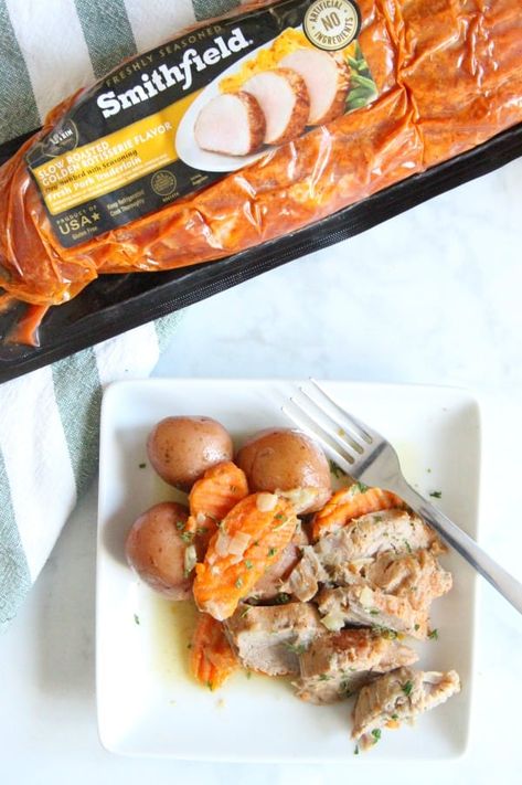 Instant Pot Pork with Potatoes and Carrots Instant Pot Pork Tenderloin With Potatoes And Carrots, Pork Tenderloin And Potatoes Instant Pot, Instant Pot Pork Loin And Potatoes, Smithfield Pork Loin Instant Pot, Instapot Pork Loin, Instapot Pork Tenderloin, Healthy Pork Tenderloin Recipes, Pork With Potatoes, Instant Pot Pork Loin Recipe