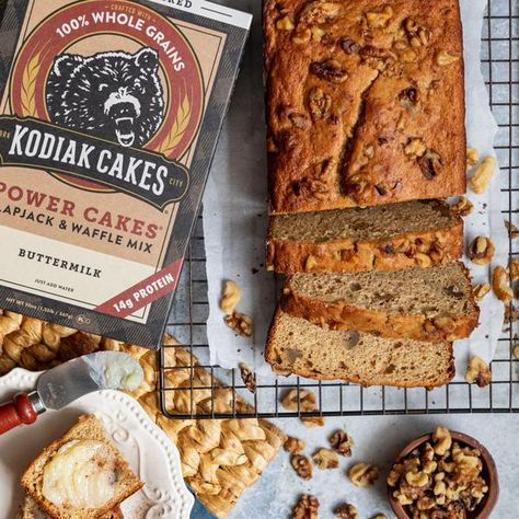 Kodiak Recipes, Ultimate Banana Bread Recipe, Kodiak Cakes Recipe, Brown Bananas, The Best Banana Bread Recipe, Protein Banana Bread, Best Banana Bread Recipe, The Best Banana Bread, Pancake Mix Recipes