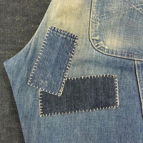 Patch Work Pants Men, Patch Work Pants, Work Pants Men, Jean Patches, Restyle Clothes, Diy Stitch, Upcycled Denim Jacket, Denim Repair, Mending Clothes