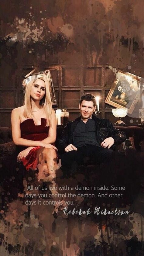 Klaus And Caroline Wallpaper, The Originals Quotes, Caroline Wallpaper, Pubg Quotes, Originals Quotes, Vampire Quotes, Klaus From Vampire Diaries, Klaus The Originals, Rebekah Mikaelson