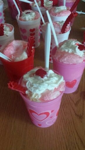 My cupid floats in my classroom! Cupid In A Cup, Class Games For Kids, Youth Group Valentines, Cupid Floats, Valentines Party Ideas, Classroom Party Ideas, Valentines Class Party, Kindergarten Party, Valentines Table