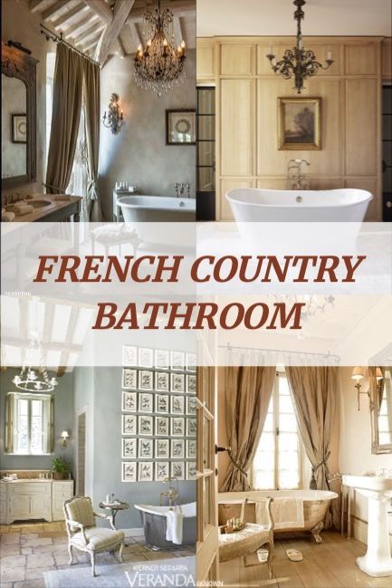 FRENCH COUNTRY BATHROOM French Country Powder Bath, French Country Master Bath, Modern French Country Bathroom, Country French Bathroom, French Farmhouse Bathroom, French Inspired Bathroom, French Country Decorating Bathroom, French Bathroom, French Country Bathroom