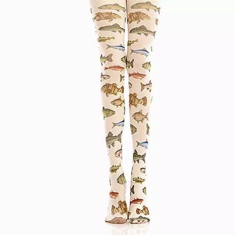 Women Tights Harajuku Fish Print | Tights Women Leggings | Pantyhose Leggings - Women - Aliexpress