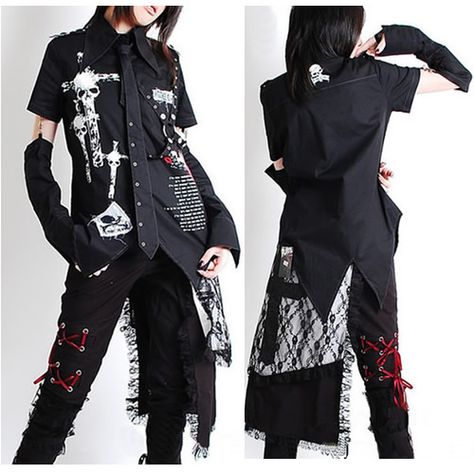 punk outfit. love the tie. Visual Kei Outfits, Gothic Characters, Visual Kei Fashion, Rocker Outfit, Event Fashion, Kei Fashion, Goth Clothing, Women Fashion Edgy, Punk Outfits