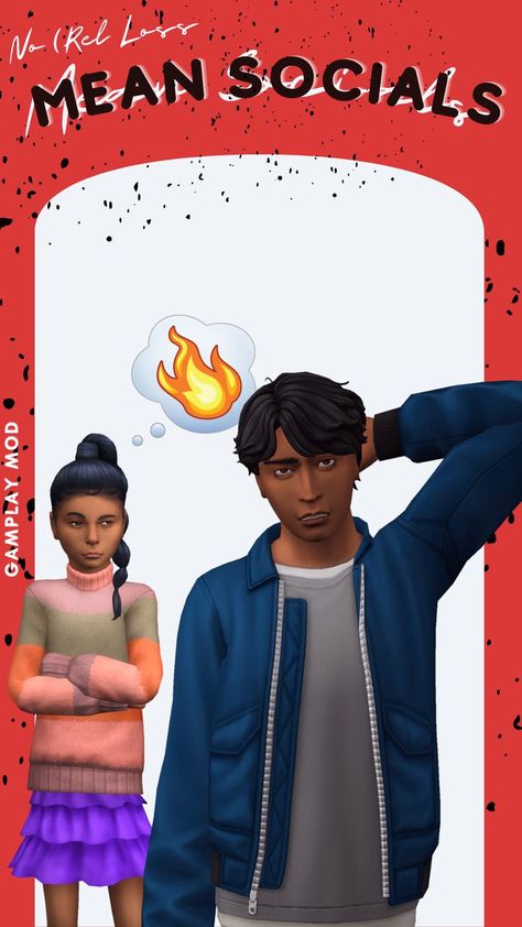 Perfom mean social interactions without have to worry about rel-loss Sims 4 Mean Interactions, Sims 4 Tv Overrides, Sim4 Mods, Sims Gameplay, Los Sims 4 Mods, Sims Inspiration, Sims 4 Traits, Sims 4 Cas Mods, Cc Mods