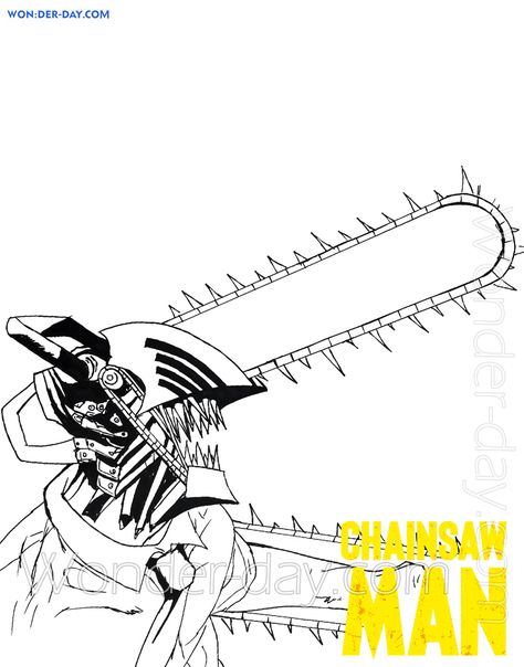 Dibujo del pibe de la motosierra Coloring Page Ideas, Coloring Pages Printable, Page Ideas, Custom Tattoo, Chainsaw Man, Chainsaw, Coloring Page, Easy Drawings, Coloring Pages