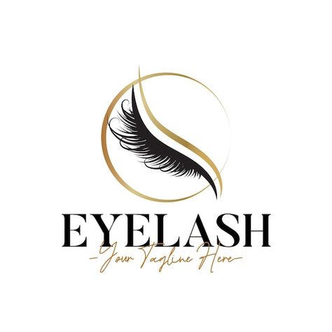 Logo Eyelash, Business Card Logo Design, Edit Pic, Eyelash Logo, Decor Color Schemes, Makeup Logo, Eye Logo, Instagram Banner, Eyelash Extentions