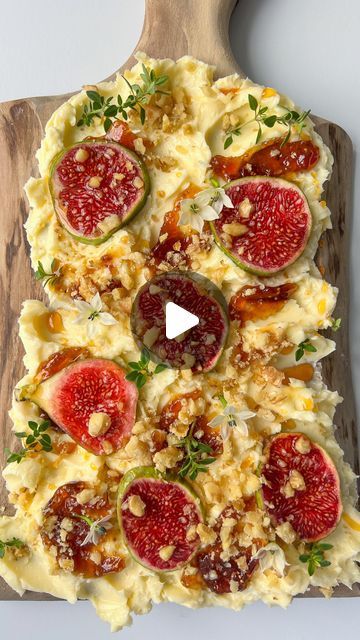 The Modern Nonna on Instagram: "Have you heard of a butter board? If you haven’t you are missing out on the greatest creation I have ever come across. A butter board is better than a cheese board, a Charcuterie board, and any other board I have ever seen. I came across this viral video on TikTok shared by Justine Snacks @justine_snacks and thought it was brilliant. The original concept is by Josh McFadden @jj__mc , but this is my modern take on it. A butter board is simply a board that you add s Butter Board Video, Justine Snacks, Modern Nonna, Butter Board, Measuring Ingredients, Lemon Thyme, A Charcuterie Board, Fresh Figs, Piece Of Bread