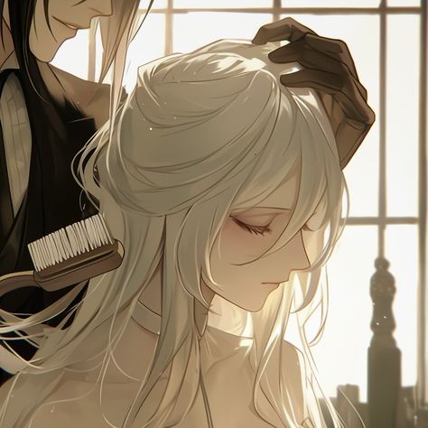 Black butler Blonde And Brown Hair Matching Pfp, Fem X Fem Matching Icons, Elegant Matching Pfp, Gothic Matching Icons, Matching Icons For Couples, Black Butler Matching Pfp, Matching Pfp Bxg, Gothic Matching Pfp, Dp Cpl