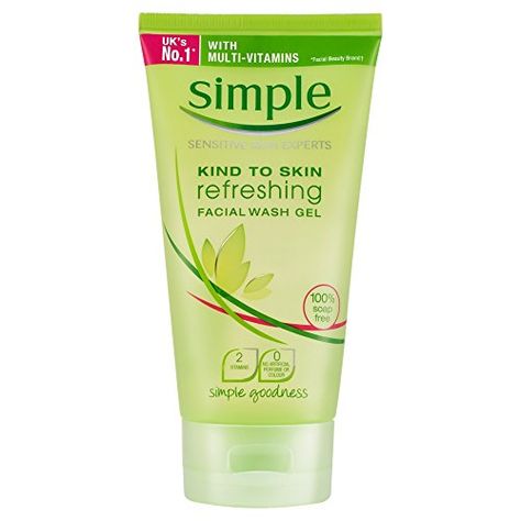 Simple Kind to Skin Refreshing Facial Wash Gel 150ml >>> Be sure to check out this awesome product.Note:It is affiliate link to Amazon. Simple Face, Skin Care Brands, Facial Wash, Face Cleanser, Facial Skin Care, Face Care, Face Wash, Facial Cleanser, Face Products Skincare