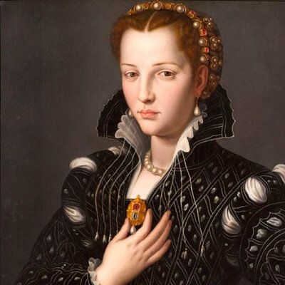 Lucrezia de’ Medici, Duchess of Ferrara Agnolo Bronzino, Istoria Artei, Foto Portrait, Woman In Black, Caravaggio, Historical Costume, Wassily Kandinsky, Rembrandt, Historical Clothing