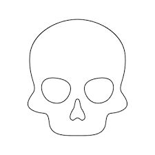 Simple Skull Outline, Skull Outline, Skull Template, Simple Skull, Skull Stencil, Outline Images, Craft Stuff, Outline Drawings, Psd Files