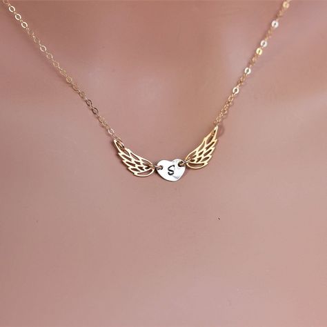 Wing Outline, Father Memorial, Remembrance Jewelry, Paw Print Necklace, Baby Loss, Angel Wing Necklace, Angel Jewelry, Wing Necklace, Memorial Necklace