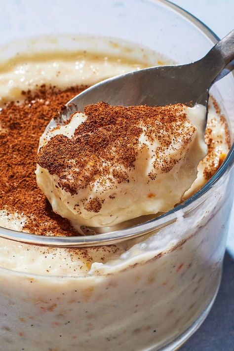 Mediterranean Rice Pudding, Greek Rice Pudding Recipe, Overnight Rice Pudding, Middle Eastern Rice Pudding, Lebanese Rice Pudding, Egyptian Rice Pudding, Turkish Rice Pudding, Rice Pudding With Eggs, Stovetop Pudding