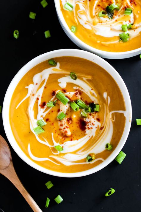 Sweet Potato Soup Vegan, Sweet Potato Soup Recipes, Gluten Free Sides Dishes, Soup Vegan, Coconut Soup, Vegan Sweet Potato, Potato Soup Recipe, Sweet Potato Soup, Coconut Recipes