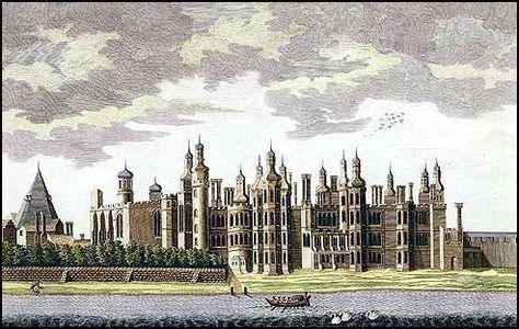 Palace of Richmond, print, 1765 Overgrown Castle, Greenwich Palace, Richmond Palace, Eltham Palace, Sandringham House, Richmond London, Anne Of Cleves, Richard Ii, Tudor Dynasty