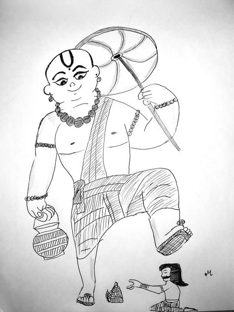 Onam spl doodle Mahabali Onam, Drawing Of Pencil, Cartoon Pencil Drawing, Onam Sadhya, Winter Drawings, Easy Drawing, Pencil Sketch, Pencil Drawing, Drawing Sketches