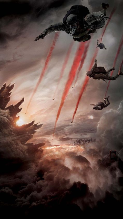 Godzilla 2014, Godzilla Wallpaper, Military Wallpaper, Military Drawings, Future Soldier, Military Artwork, Call Of Duty Ghosts, Combat Art, Military Pictures