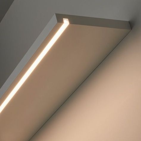 Led Light Furniture, Hidden Led Lighting Ceilings, Line Lighting Design, Led Shelf, Led Shelf Lighting, Furniture Led, Shelf Light, Wardrobe Light, Interior Light Fixtures