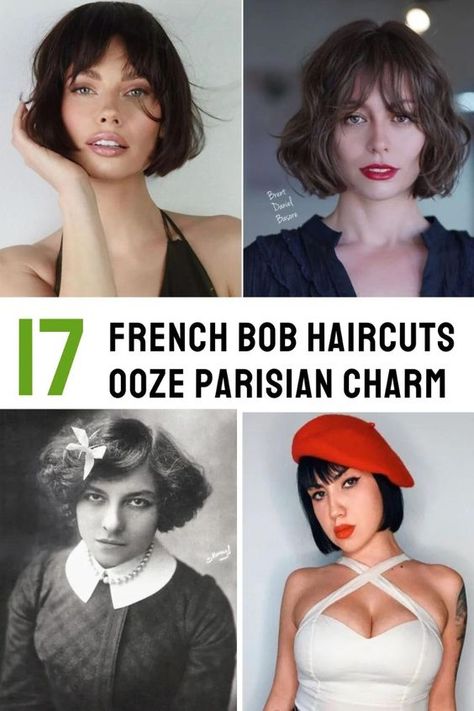 Channel effortless French style with these 17 charming French bob haircuts. From classic chin-length cuts to tousled textures, discover your perfect Parisian-inspired look.  #FrenchBob #ParisianHair #ChicBobCut #EffortlessStyle #ChinLengthBob #TousledBob #EuropeanHaircut #ClassicBob #FrenchGirlHair #BobHaircut French Haircuts For Women, Chin Length French Bob, How To Style French Bob, French Haircut Parisian Chic, French Girl Bob, French Bob Haircut, Parisian Hair, French Haircut, French Girl Hair