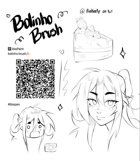 Manga Brush Ibispaint, Manga Pens, Ibis Pens, Ibis Brush, Ibispaint Brush, Ibispaint Brushes, Brush Codes, Ibis Brushes, Paint Brush Drawing