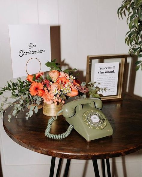 2024 Wedding Trends For Your Los Angeles Wedding: An Early Look Wedding Phone, Very Small Wedding, Small Wedding Party, Audio Guest Book, Pick Up The Phone, Welcome Table, Unique Guest Book, Guest Book Table, 2024 Wedding