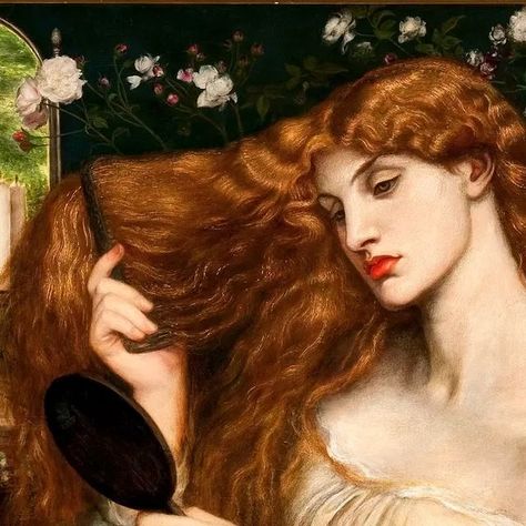 Tate on Instagram: "🌹 Meet Lady Lilith, a portrait by Dante Gabriel Rossetti, first painted in 1868 to show Fanny Cornforth, then altered in 1872 to represent Alexa Wilding. Gabriel associates Lilith with feminine power, connecting her to ‘New Women’ of the time who were campaigning for equal rights. In a sonnet inscribed on the frame of the painting, Gabriel describes sensual love and ‘the perilous principle in the world being female from the first’. For Gabriel, hair was an expression of wom Lady Lilith, Edward Burne Jones, Dante Gabriel Rossetti, Tate Gallery, Biblical Art, Pre Raphaelite, Feminine Power, Aesthetic Women, Long Curly Hair